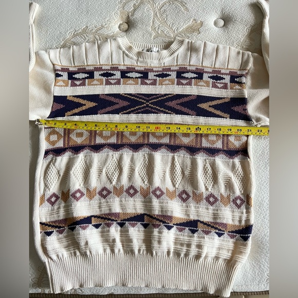 Brand new (Vtg) Men's 100% Chunky Cotton Golf/Casual Knit Sweater (Unisex) - Picture 4 of 14